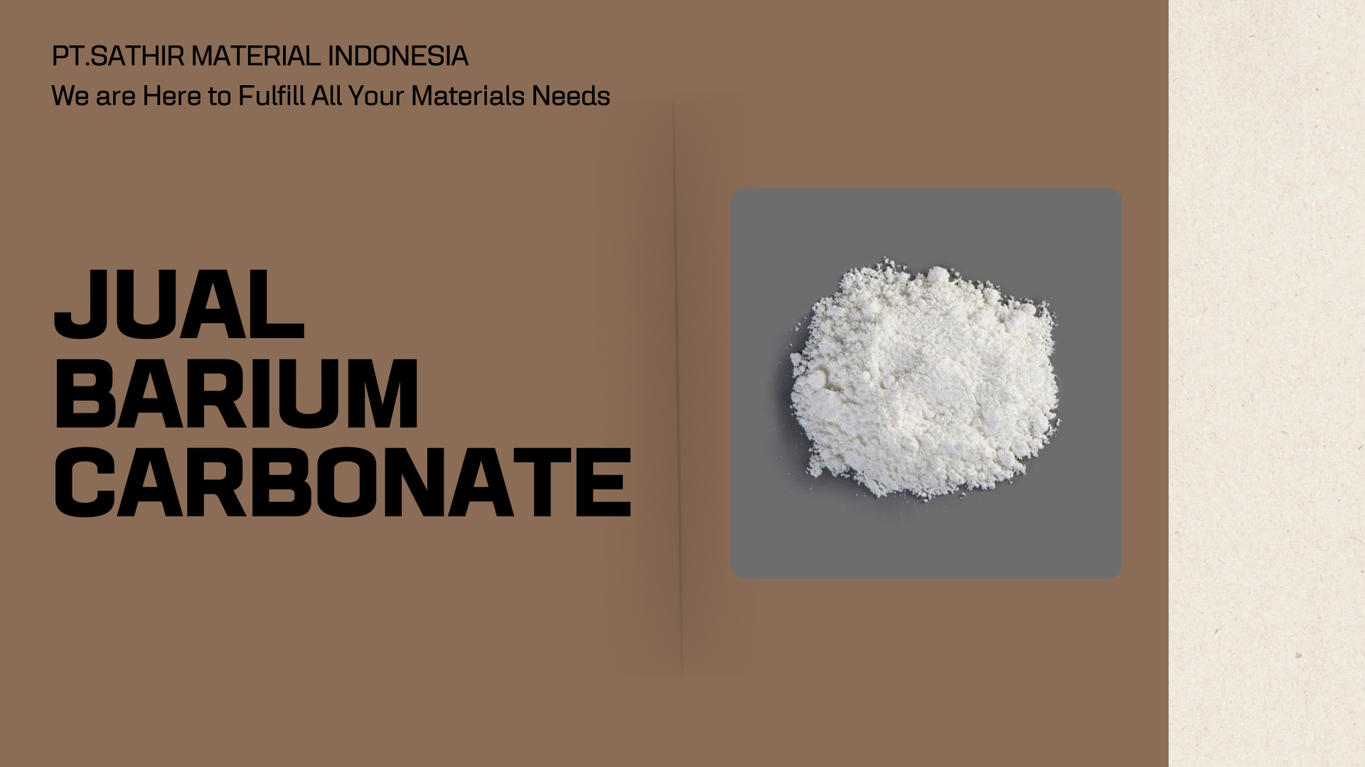 Jual Barium Carbonate