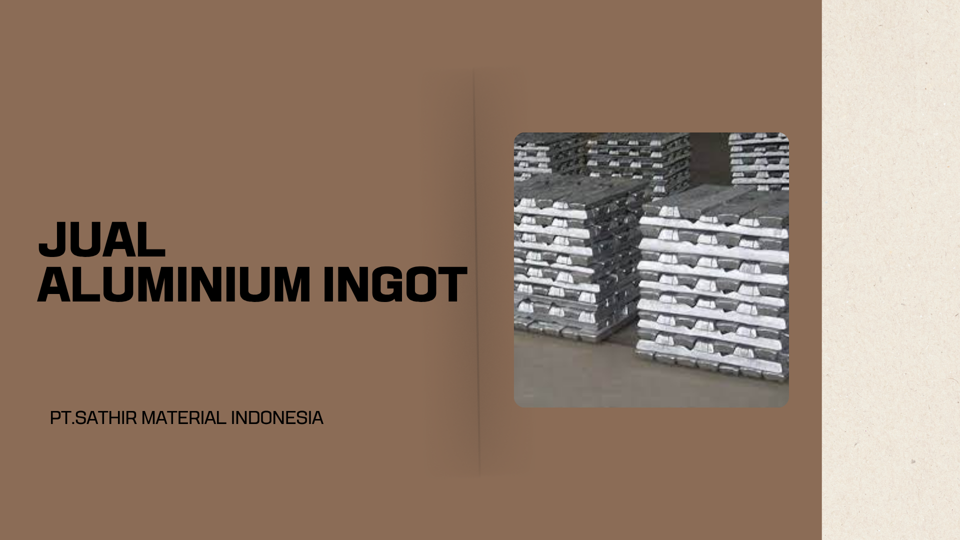 Jual Aluminium Ingot Jual Aluminium Ingot