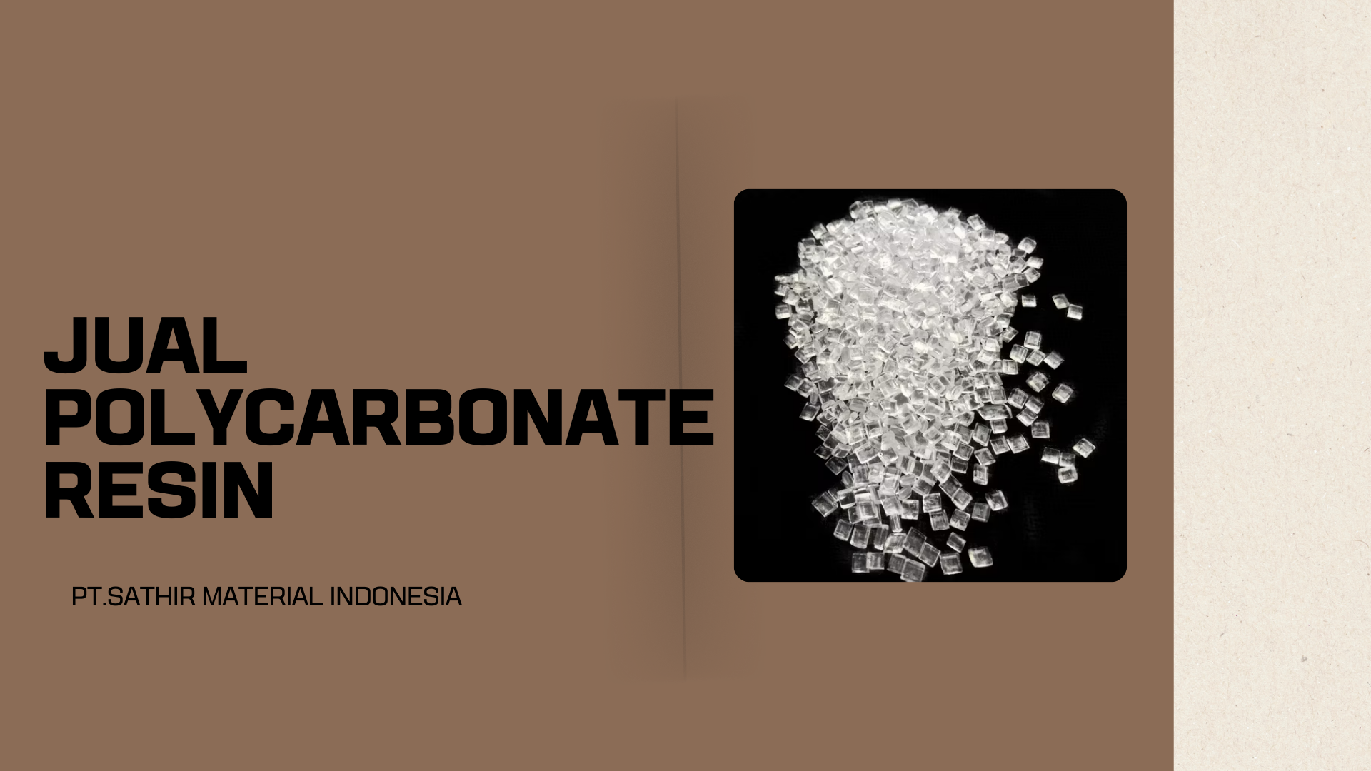 Jual Polycarbonate Resin