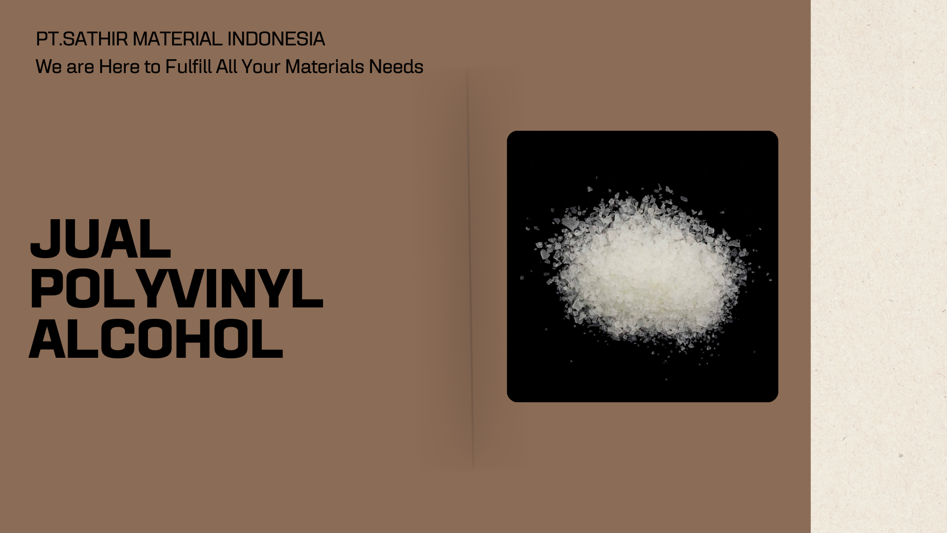 Jual Polyvinyl Alcohol