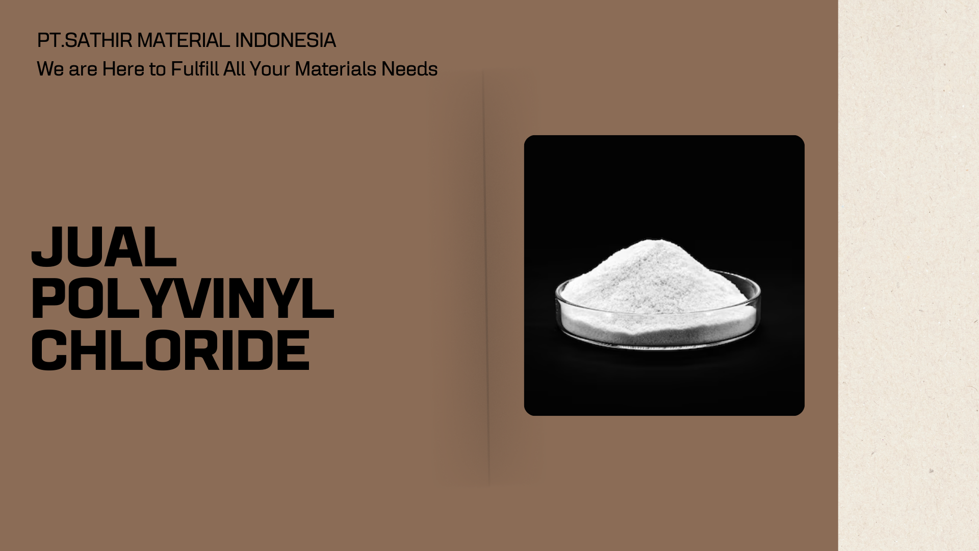 Jual Polyvinyl Chloride