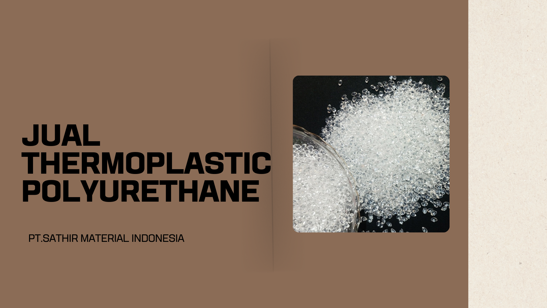Jual Thermoplastic Polyurethane