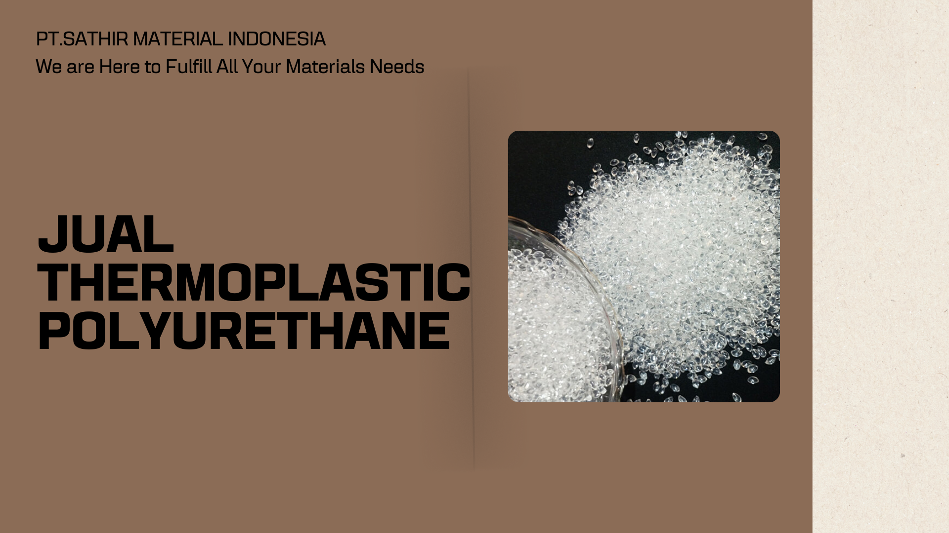 Jual Thermoplastic Polyurethane