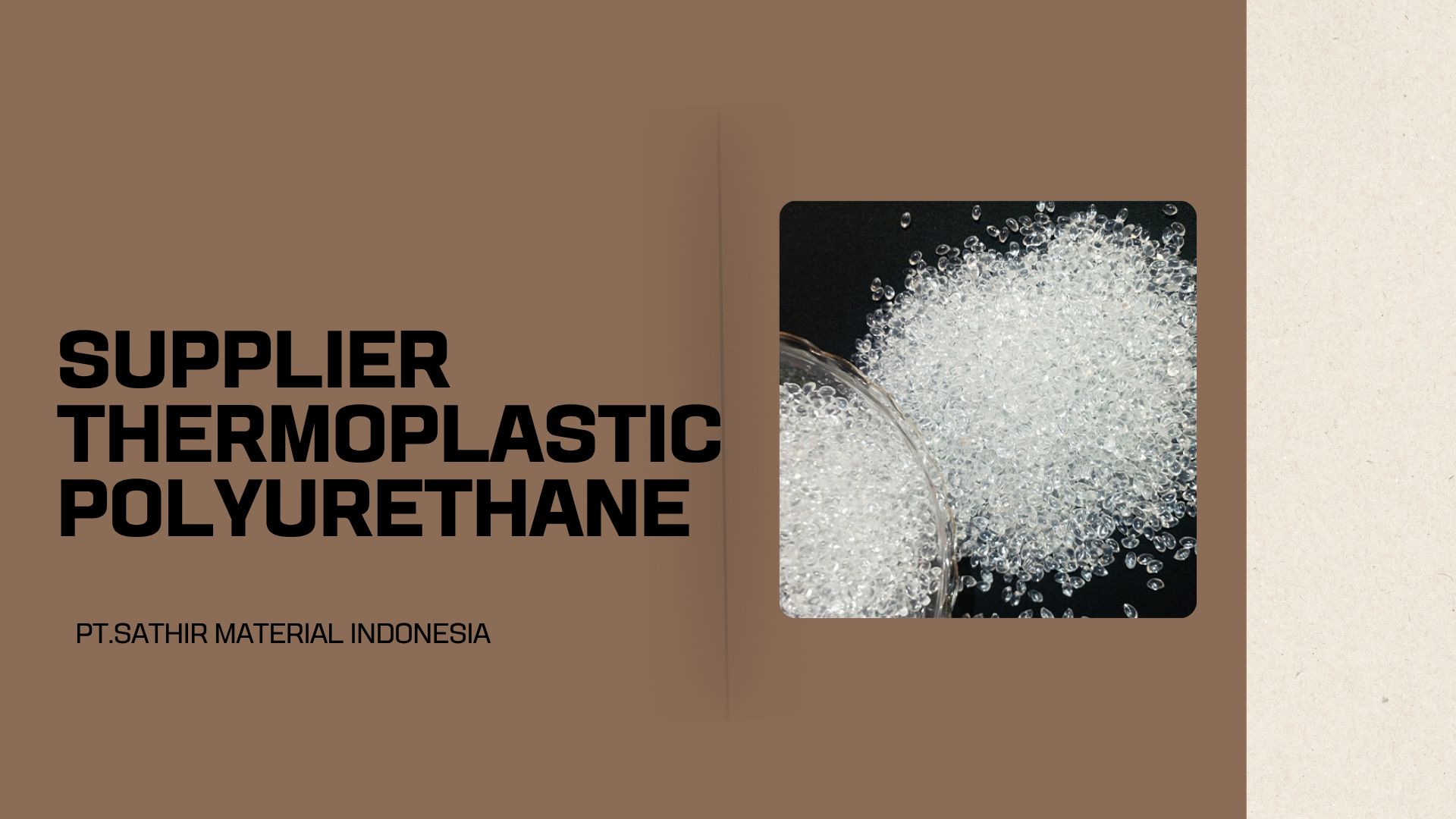 Supplier Thermoplastic Polyurethane