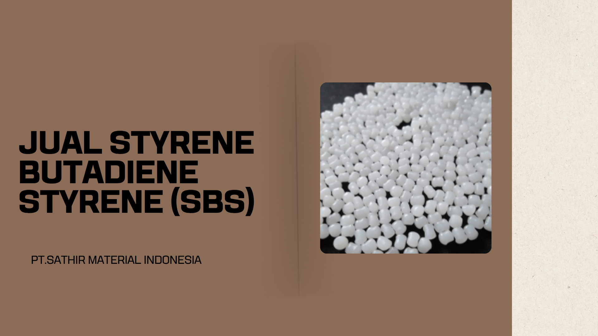 Jual Styrene Butadiene Styrene