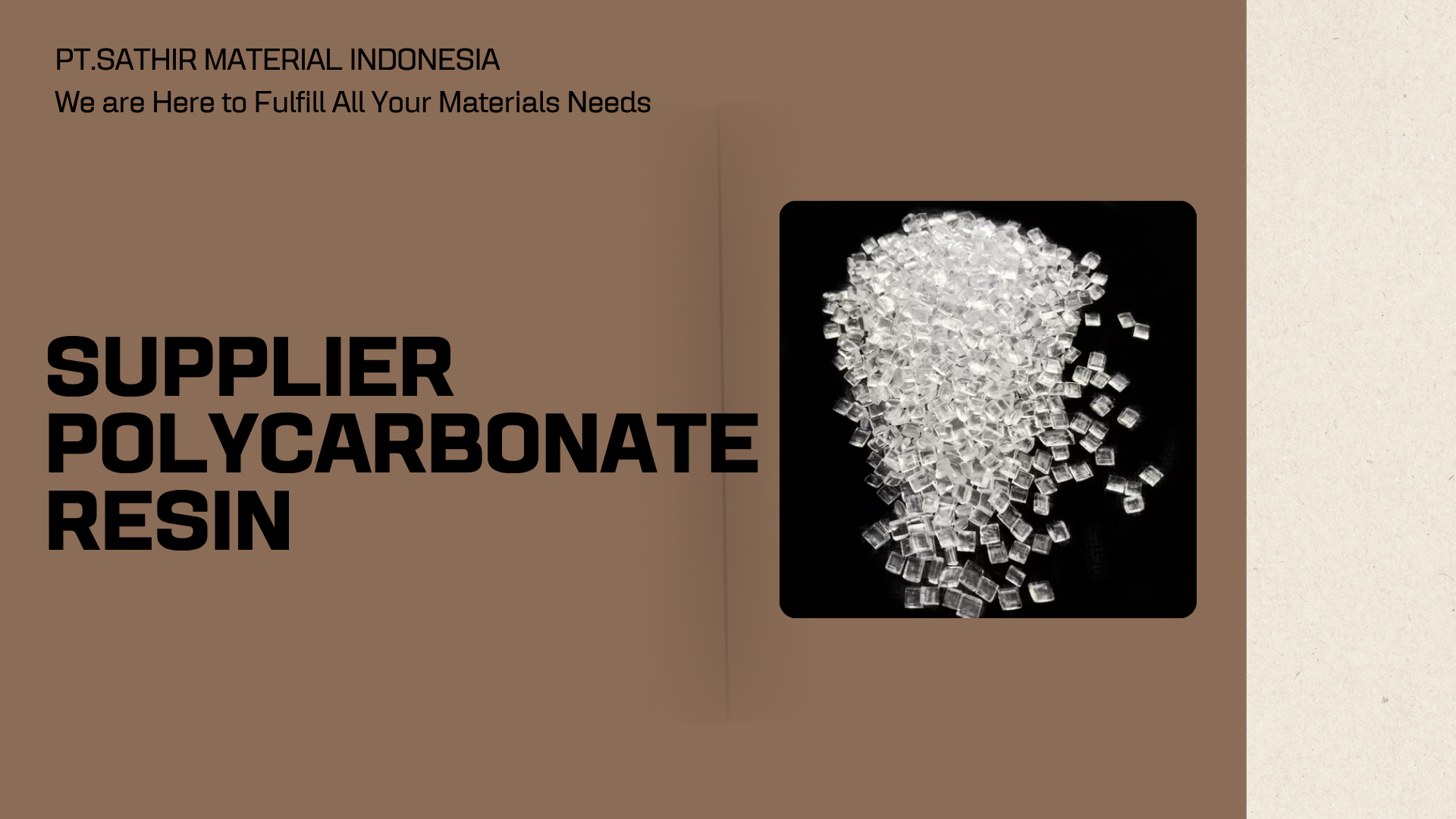 Supplier Polycarbonate Resin