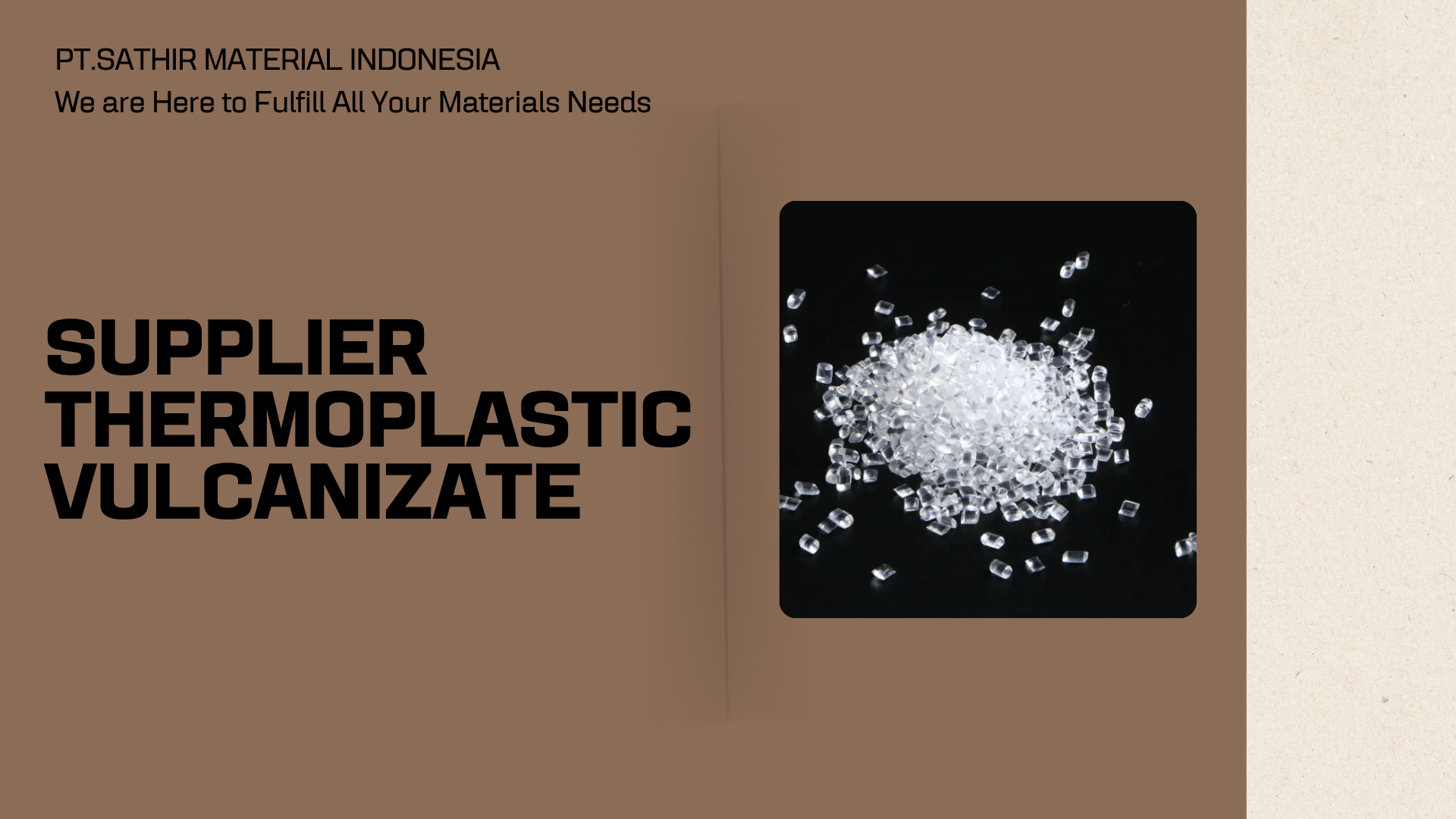Supplier Thermoplastic Vulcanizate