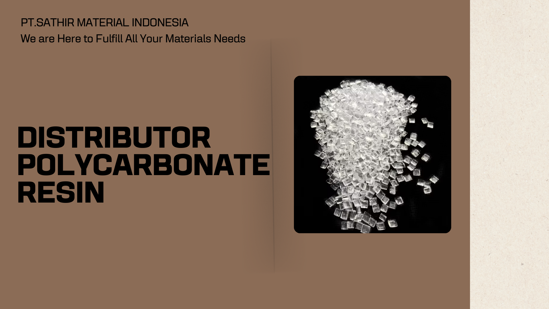 Distributor Polycarbonate Resin