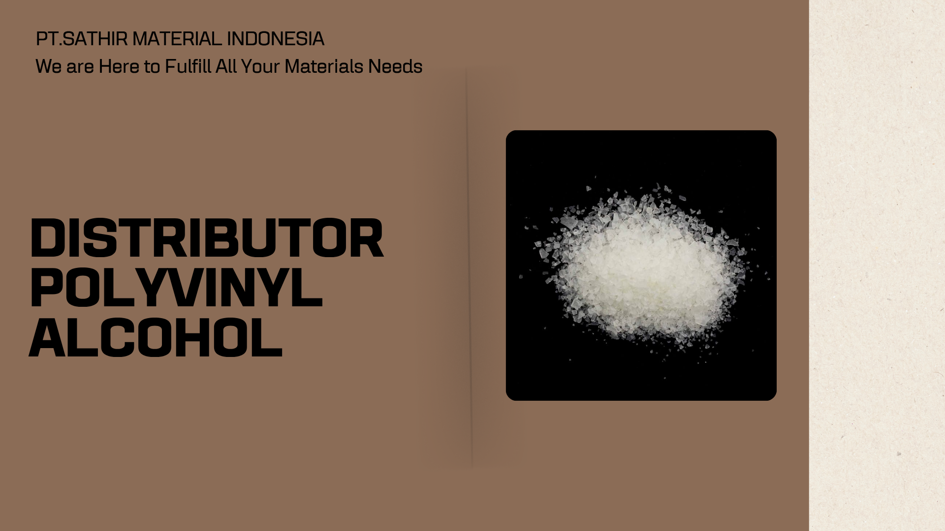 Distributor Polyvinyl Alcohol
