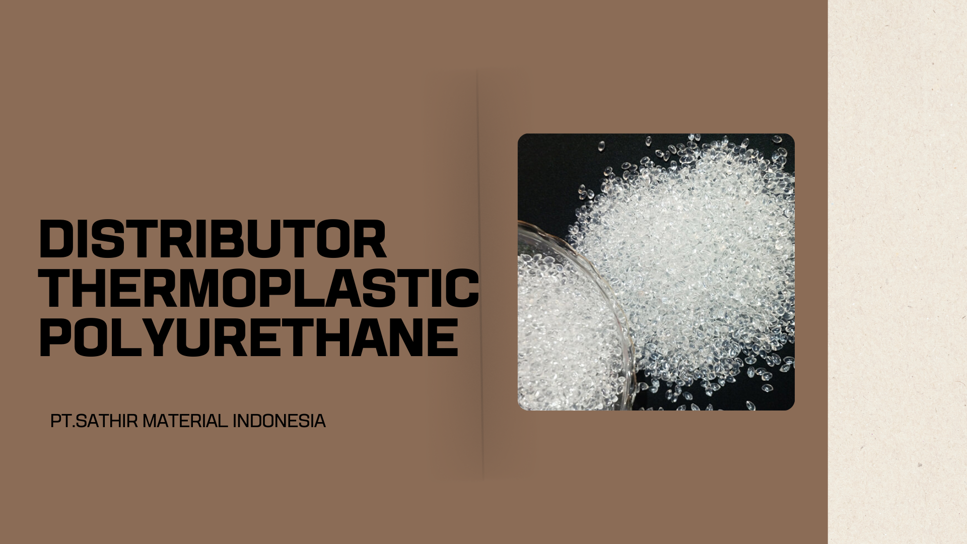 Distributor Thermoplastic Polyurethane