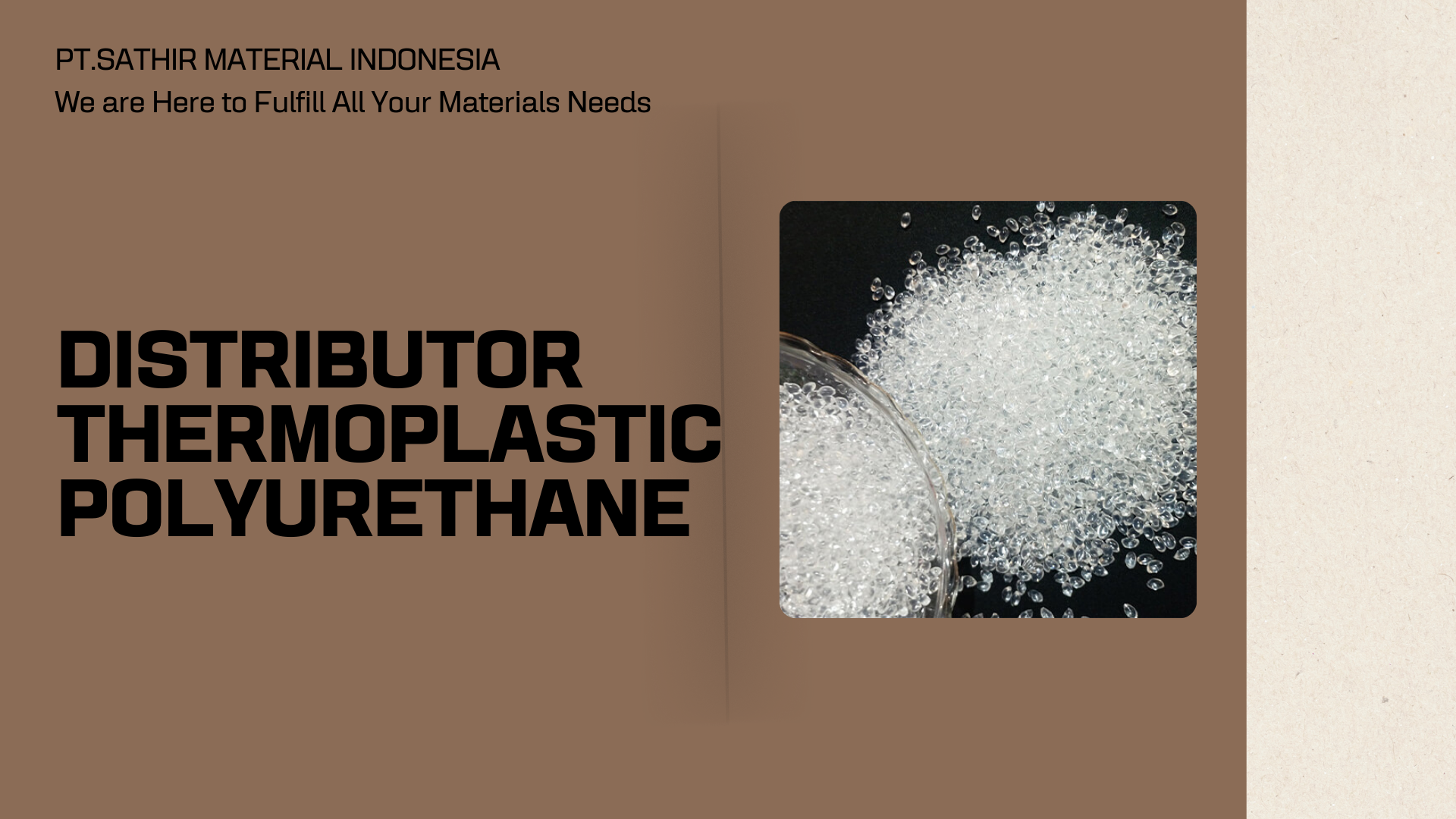 Distributor Thermoplastic Polyurethane