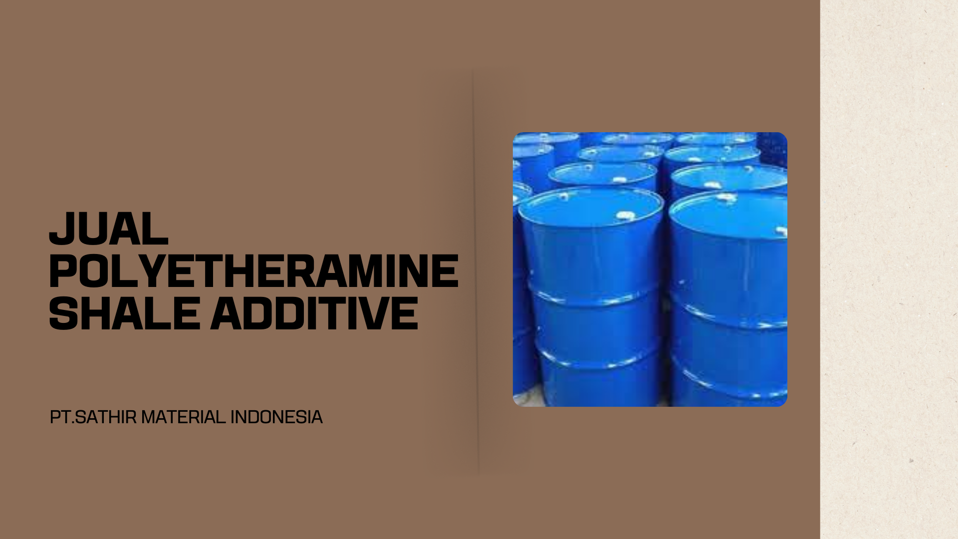 Jual Polyetheramine Shale Additive