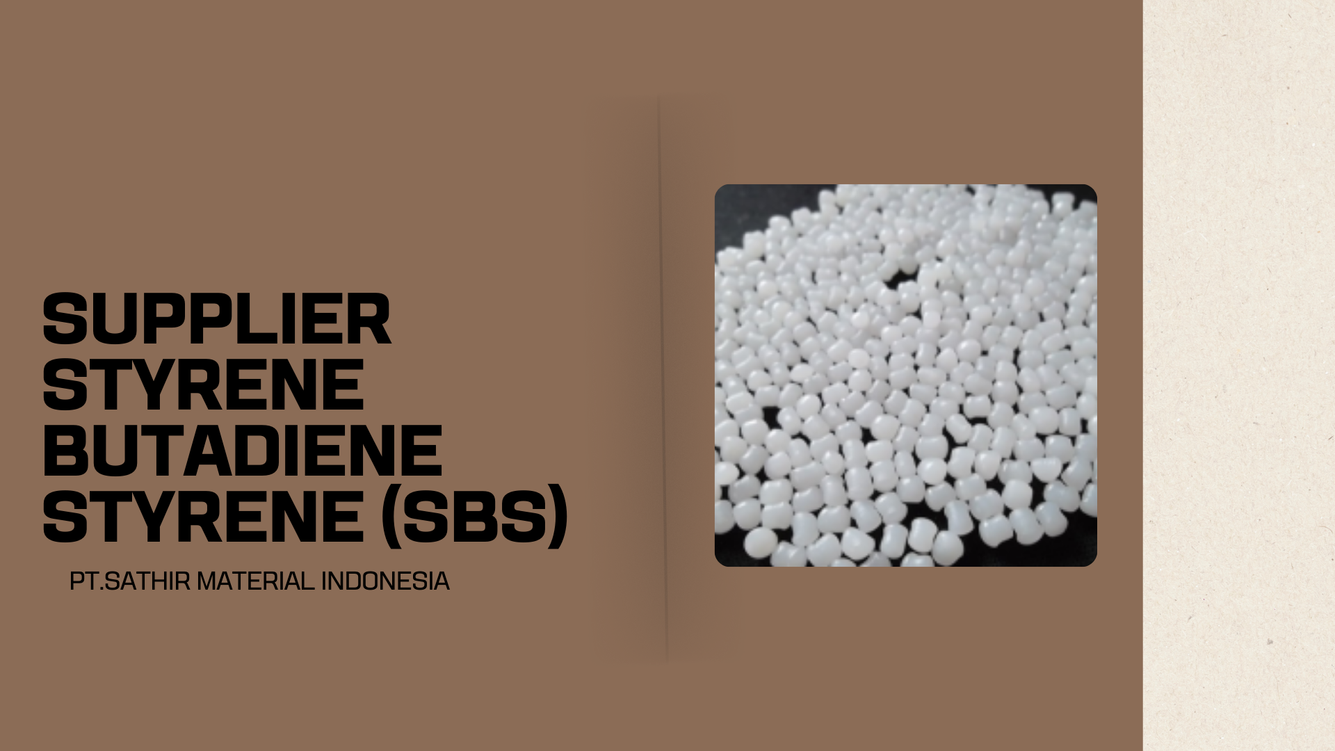 Supplier Styrene Butadiene Styrene