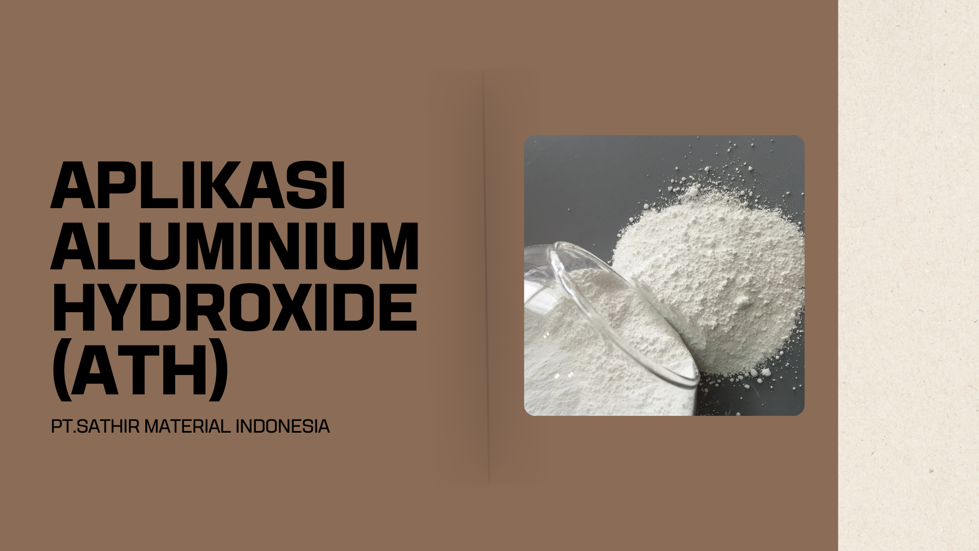 Aplikasi Aluminium Hydroxide
