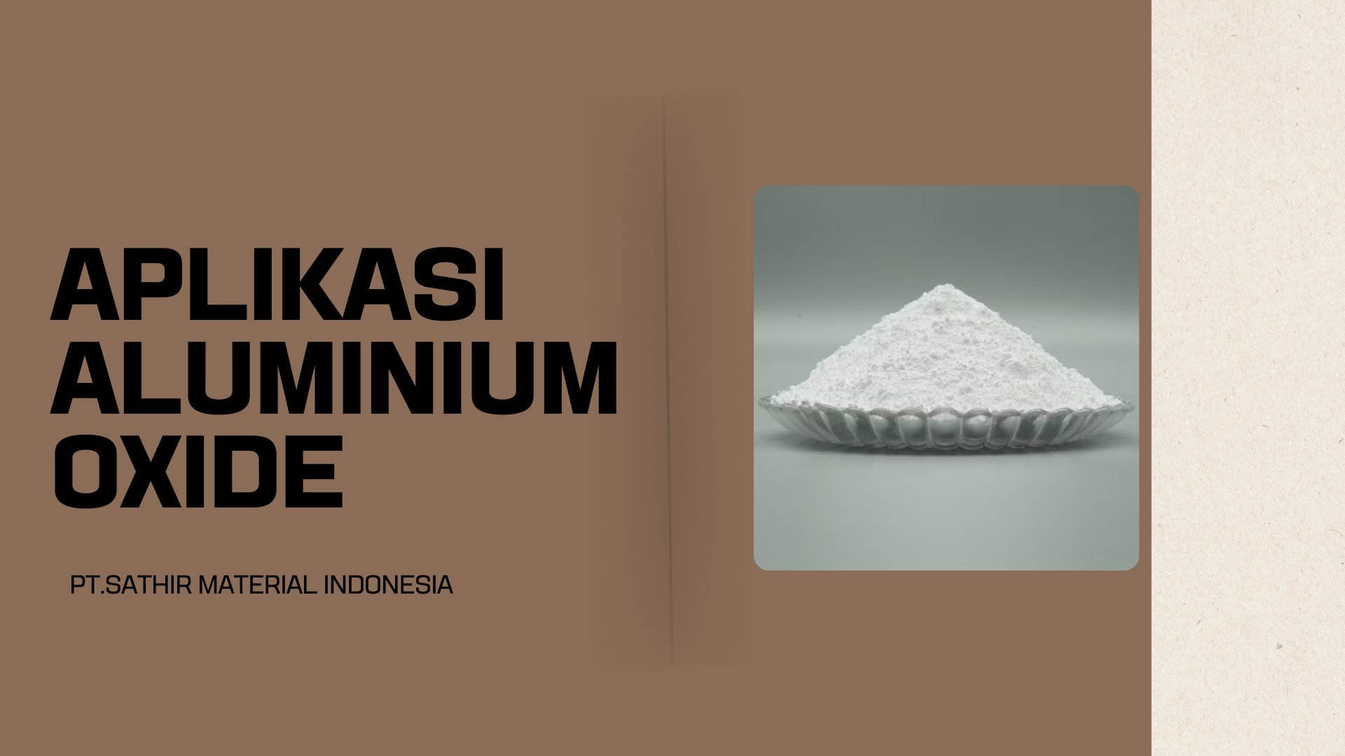 Aplikasi Aluminium Oxide 