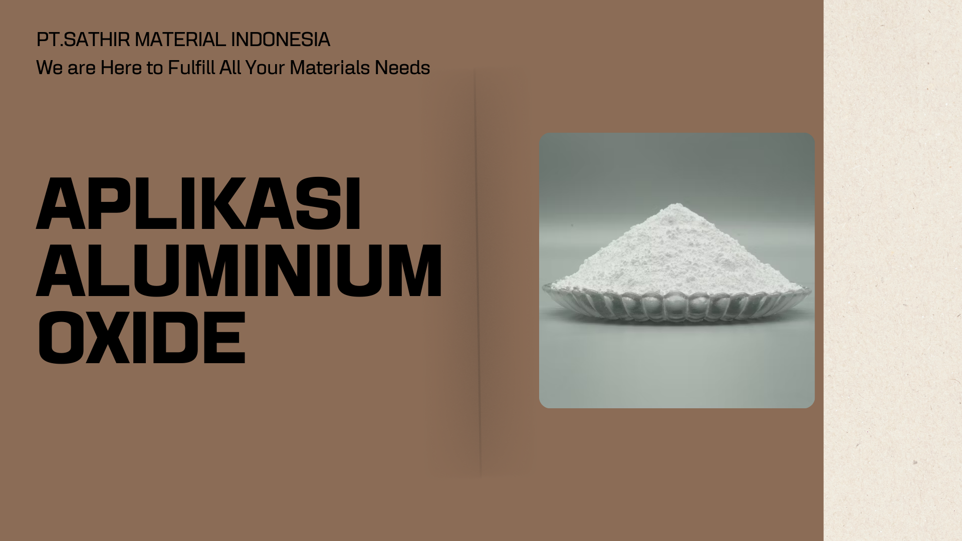 Aplikasi Aluminium Oxide