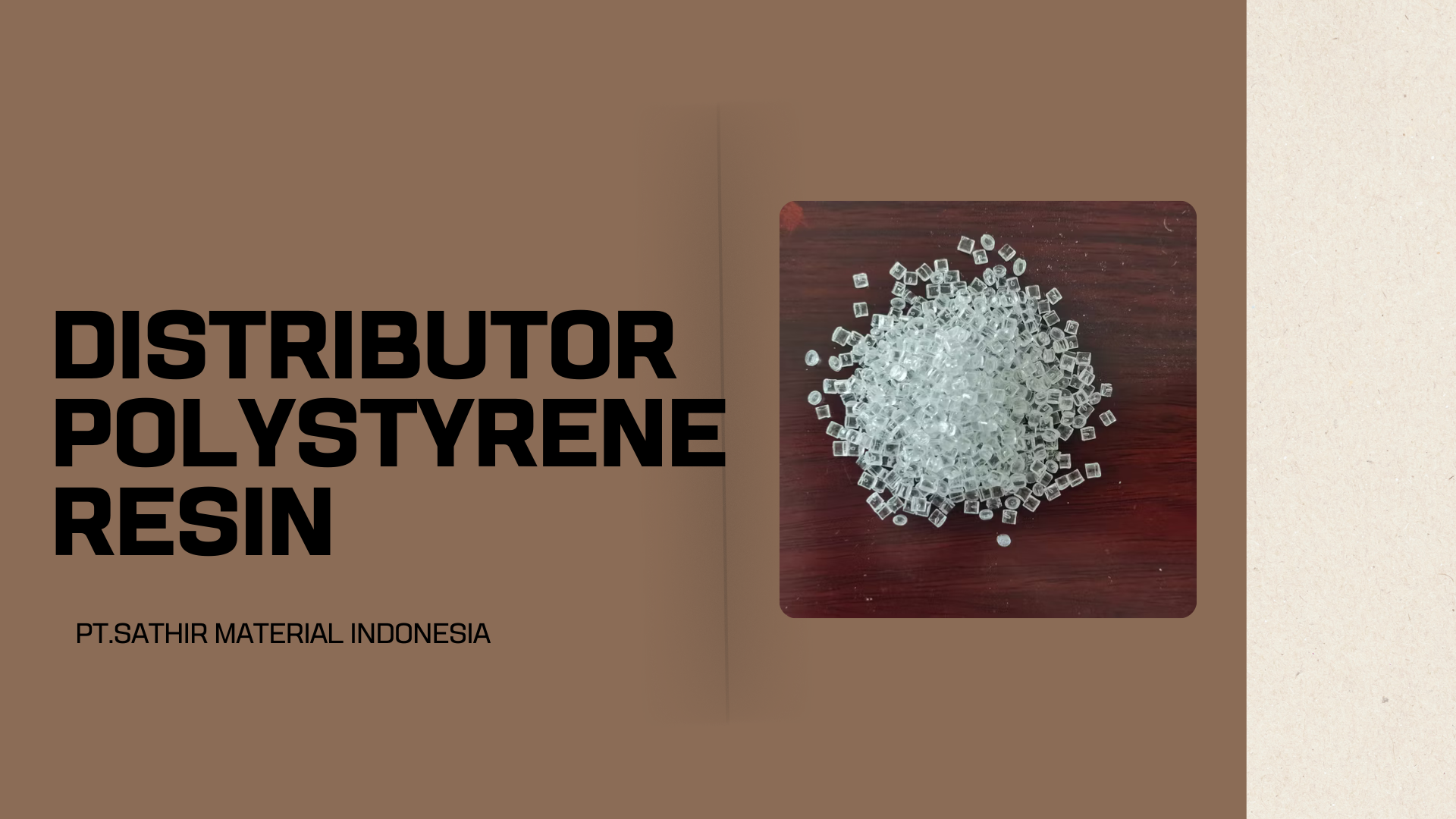 Distributor Polystyrene Resin 