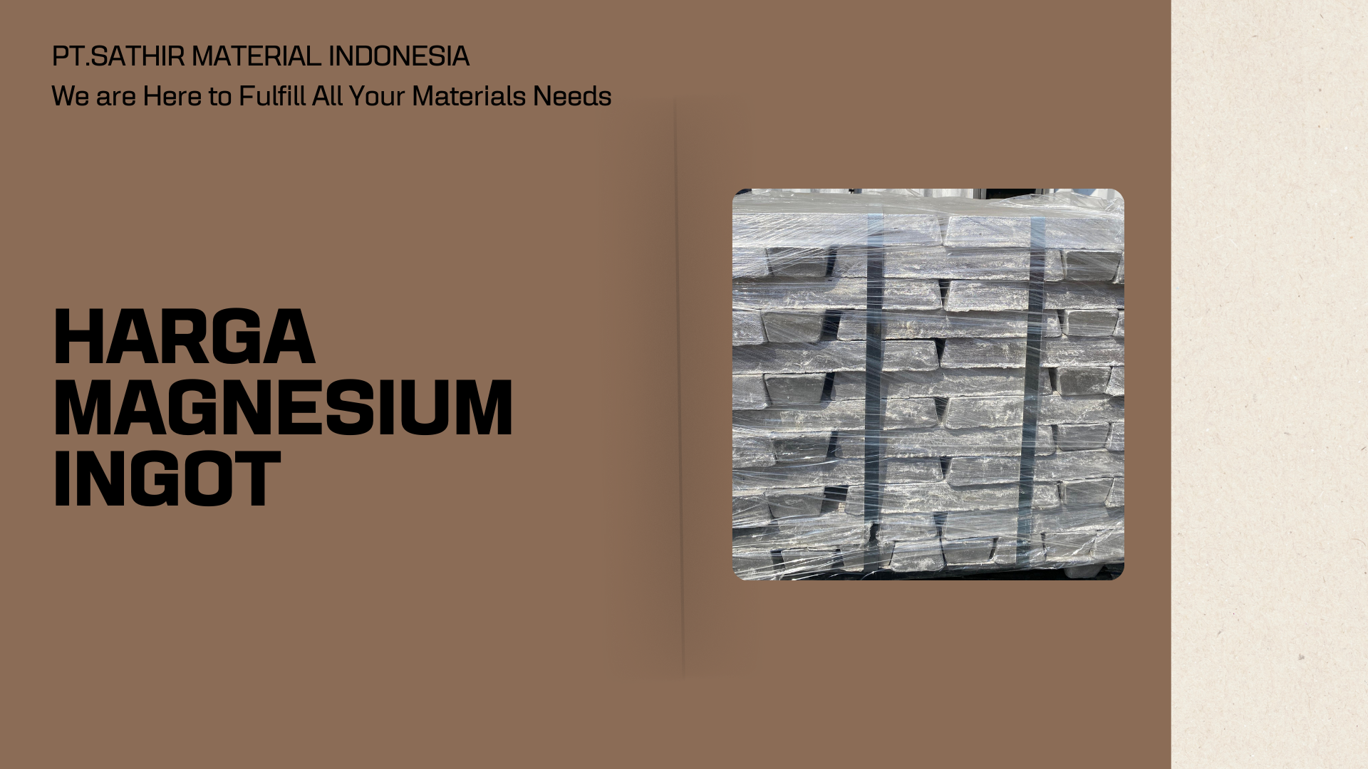 Harga Magnesium Ingot