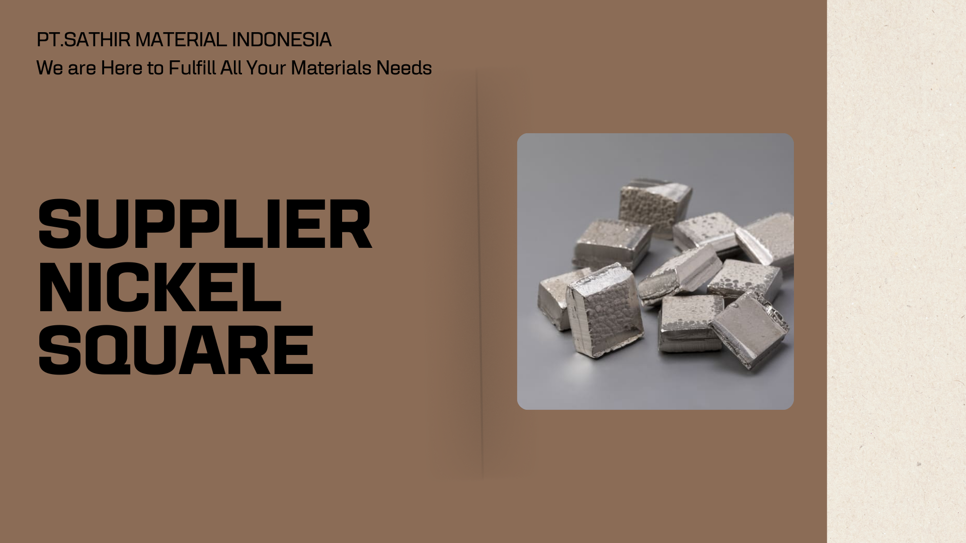 Supplier Nickel Square