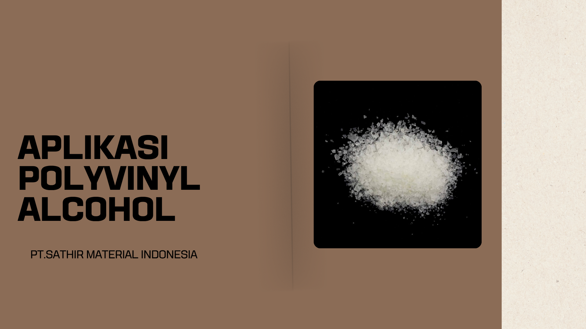 Aplikasi Polyvinyl Alcohol