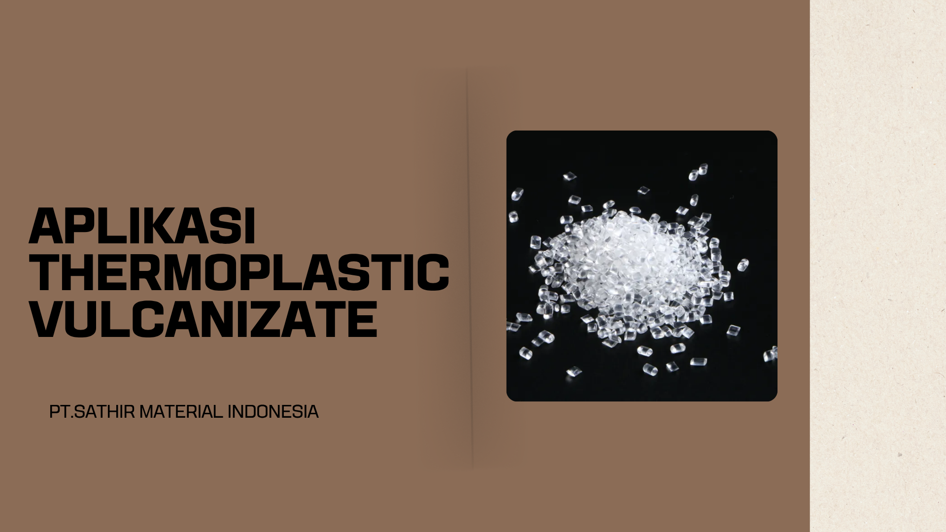 Aplikasi Thermoplastic Vulcanizate