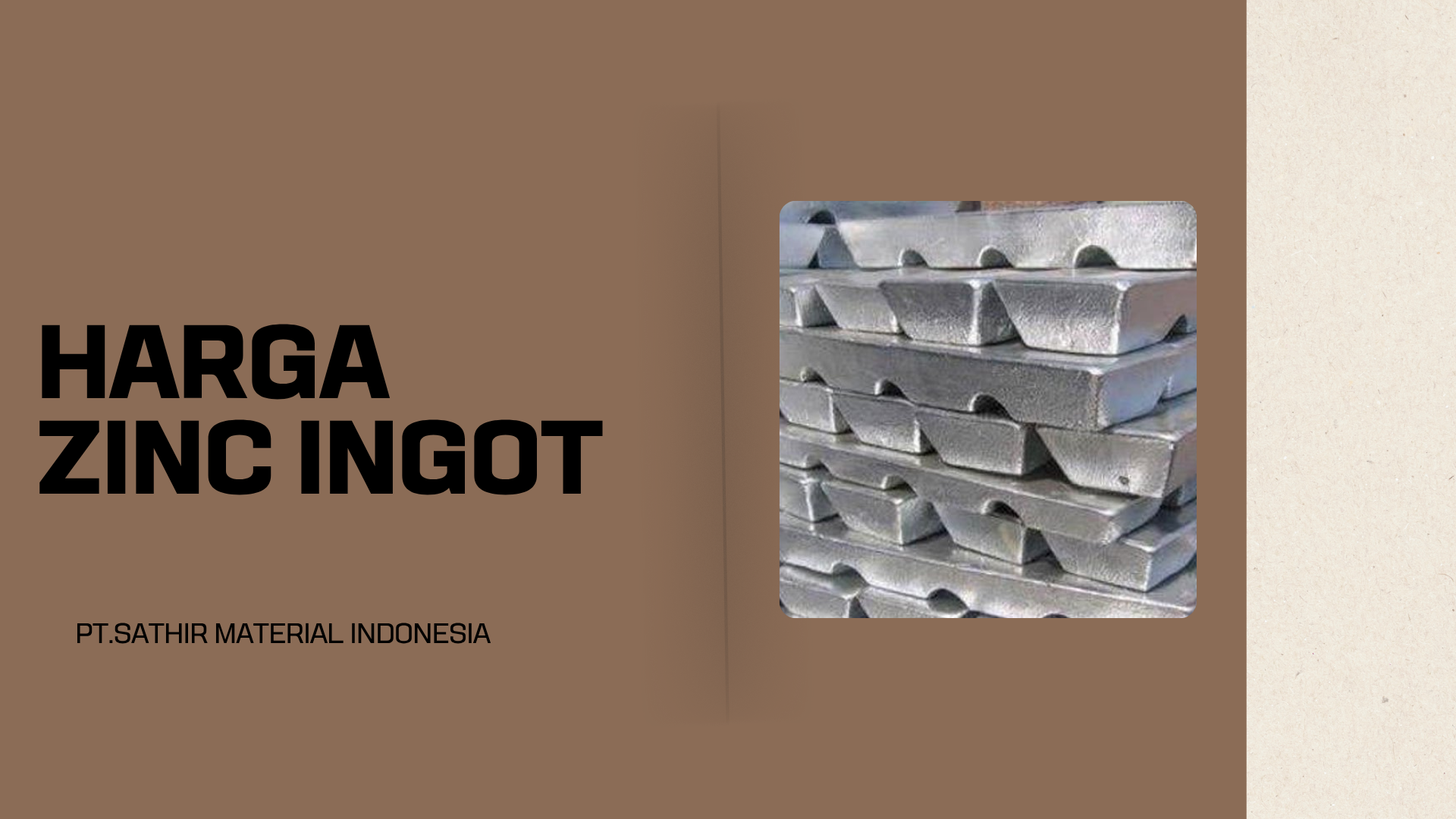 Harga Zinc Ingot