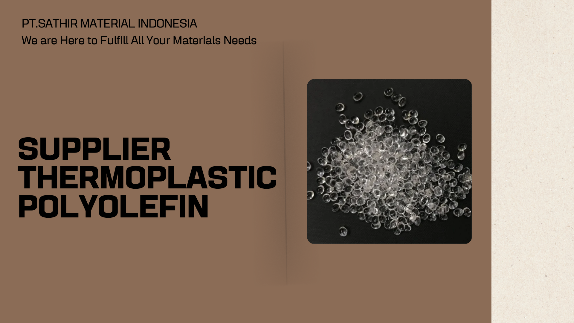 Supplier Thermoplastic Polyolefin