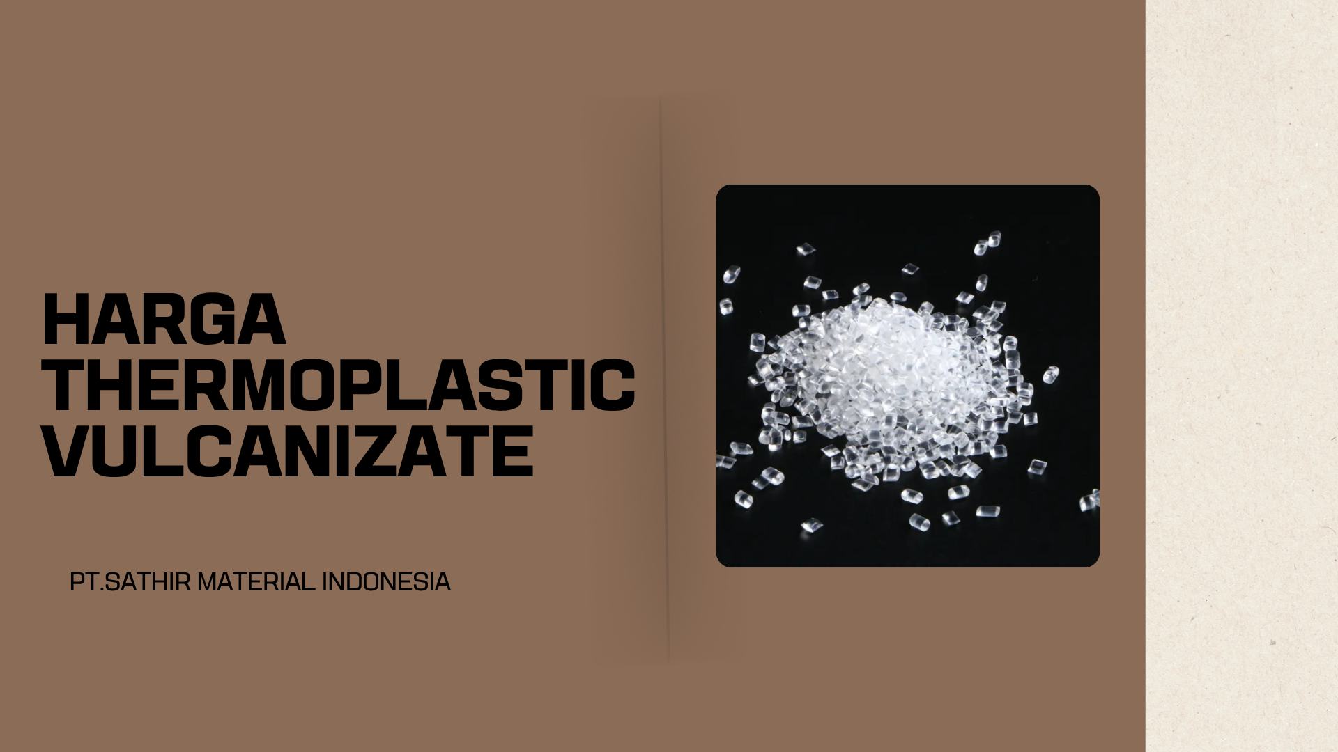 Harga Thermoplastic Vulcanizate