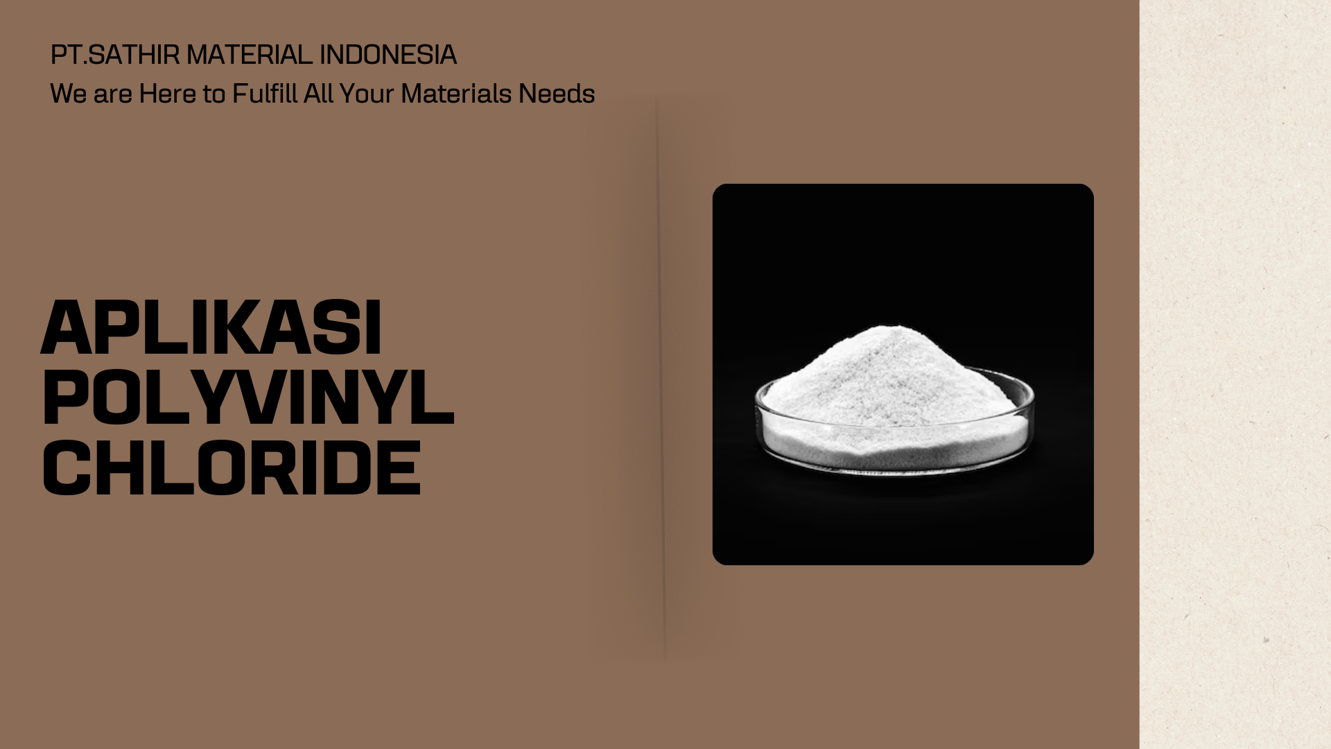 Aplikasi Polyvinyl Chloride