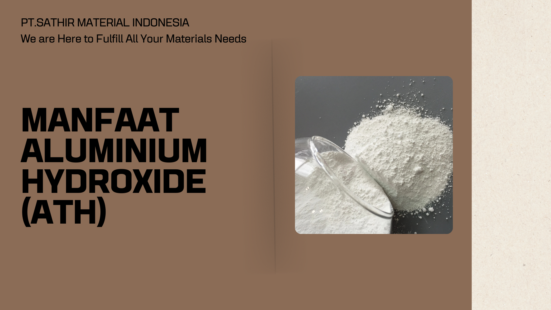 Manfaat Aluminium Hydroxide