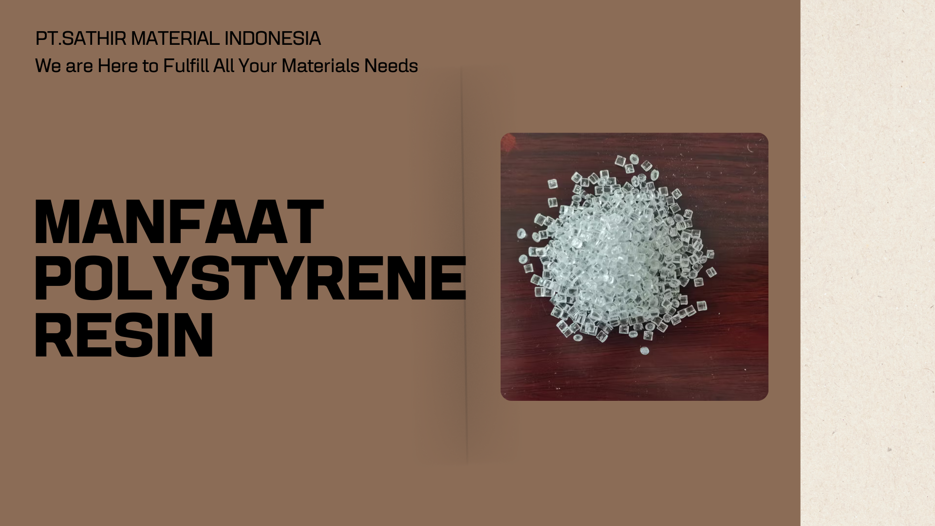 Manfaat Polystyrene Resin