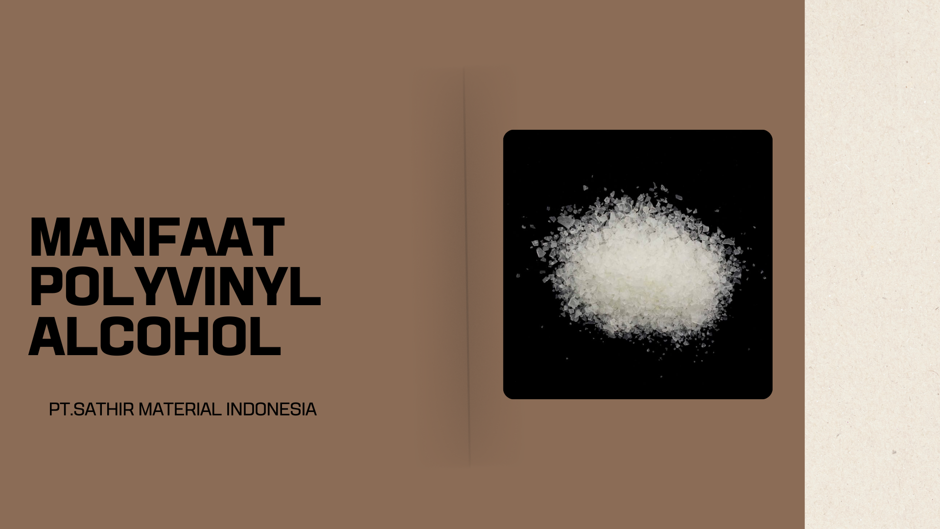 Manfaat Polyvinyl Alcohol
