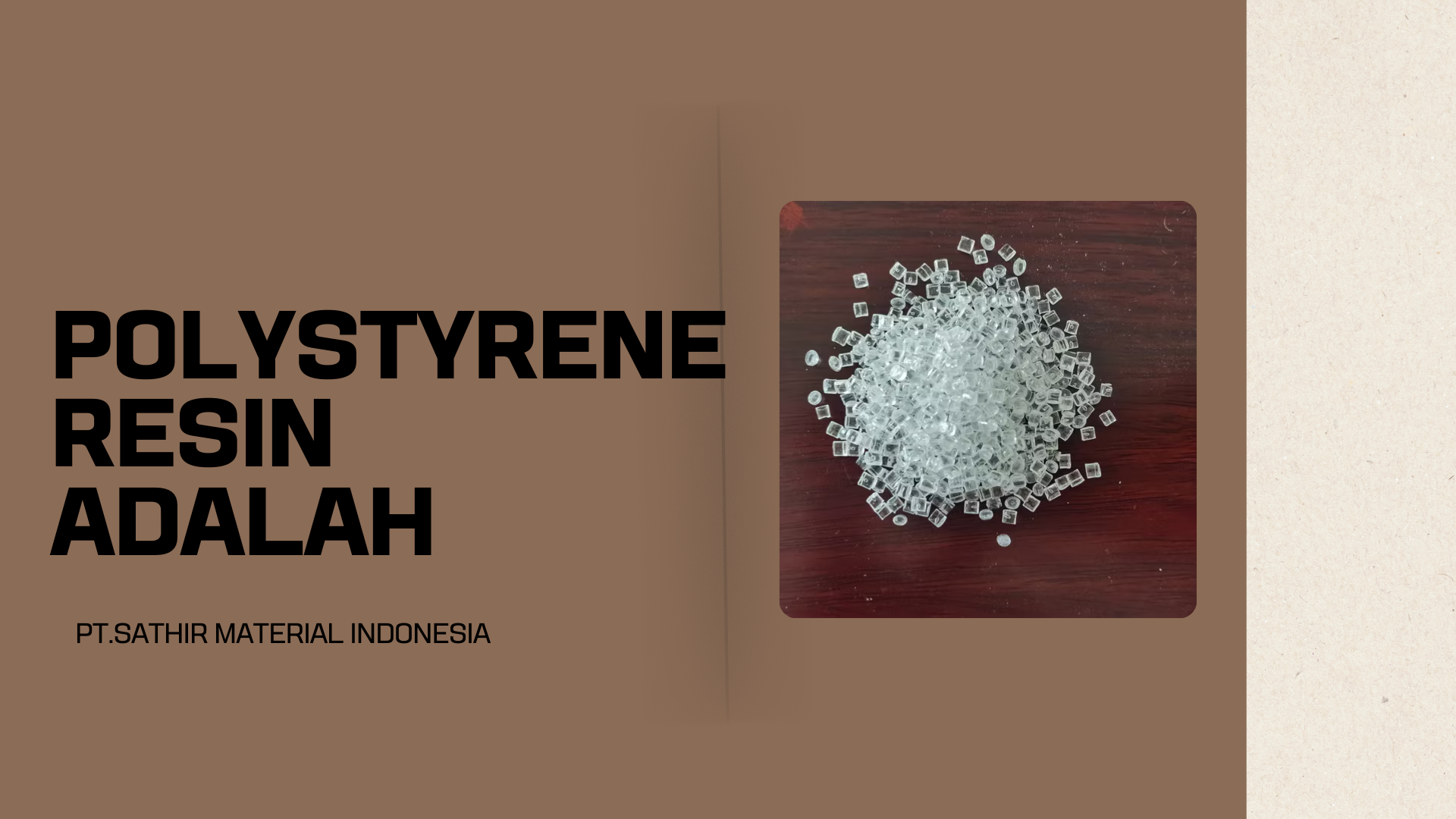Polystyrene Resin Adalah