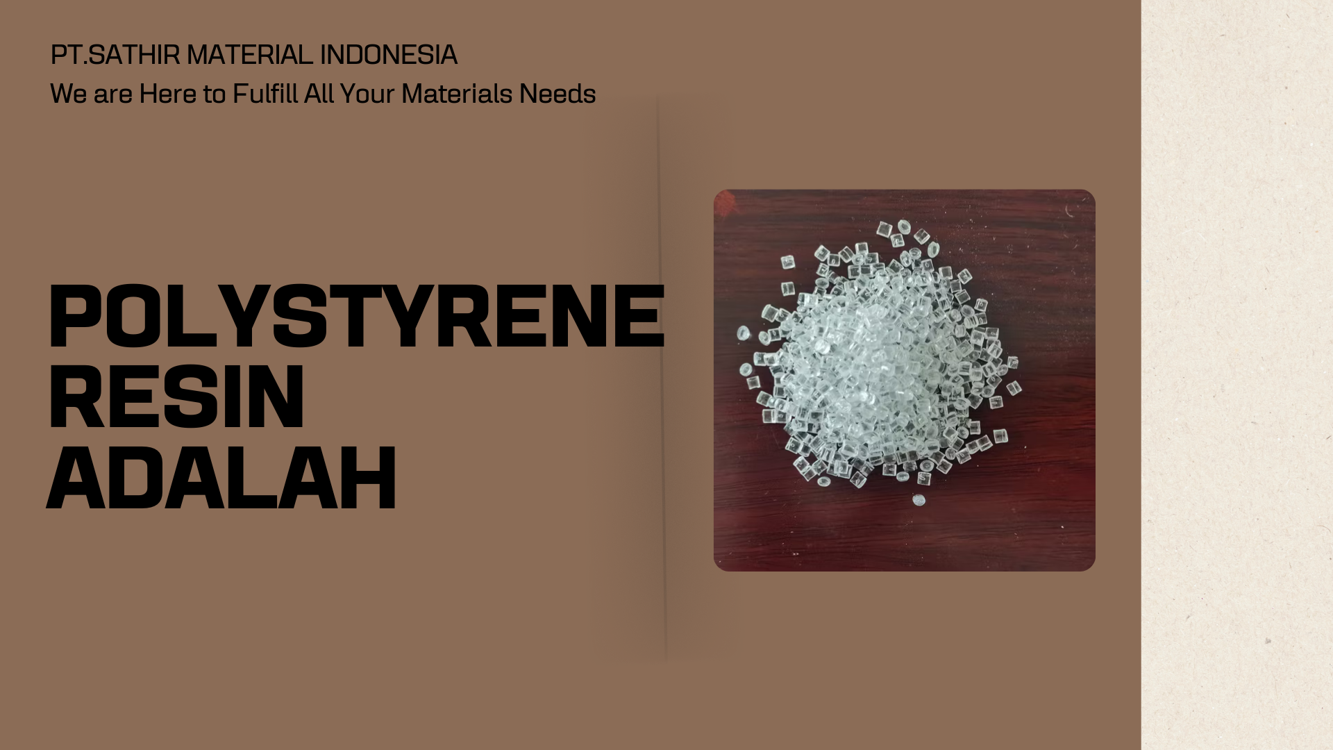 Polystyrene Resin Adalah