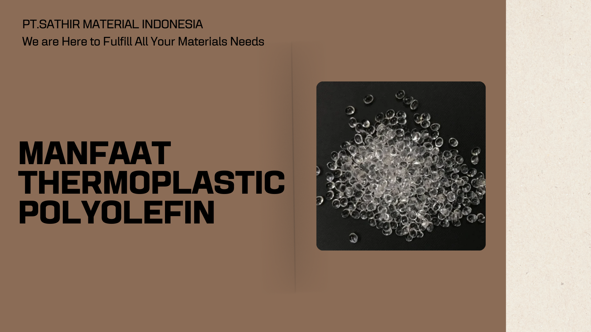 Manfaat Thermoplastic Polyolefin