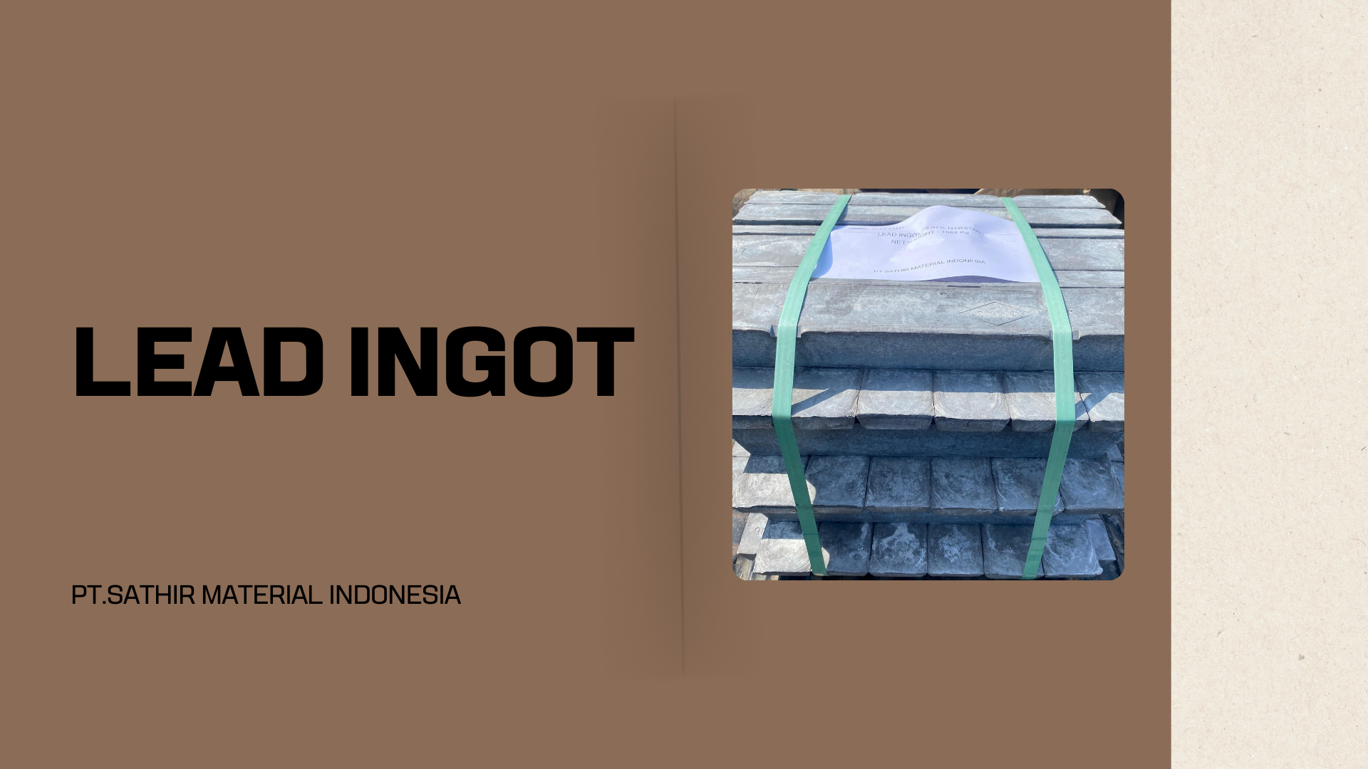 Produksi Lead Ingot 