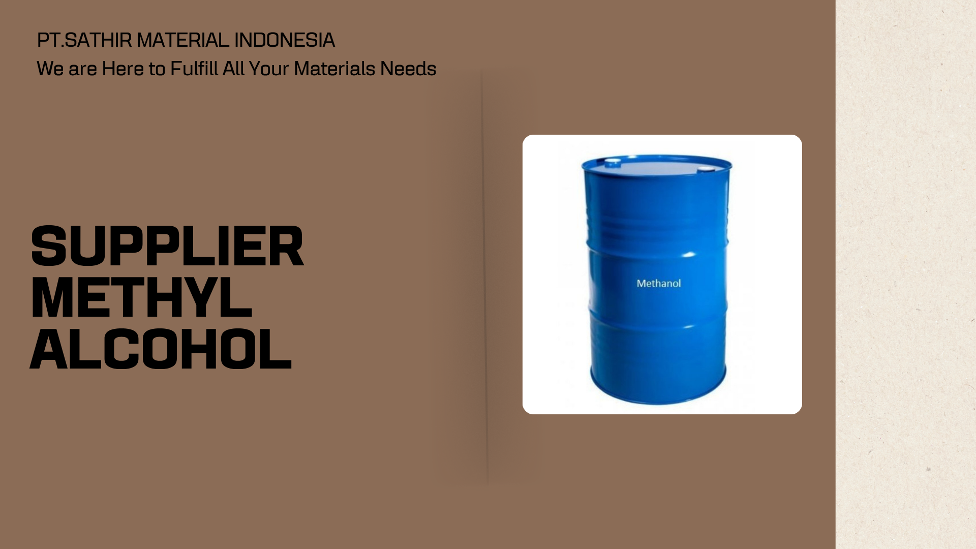 Supplier Methyl Alcohol