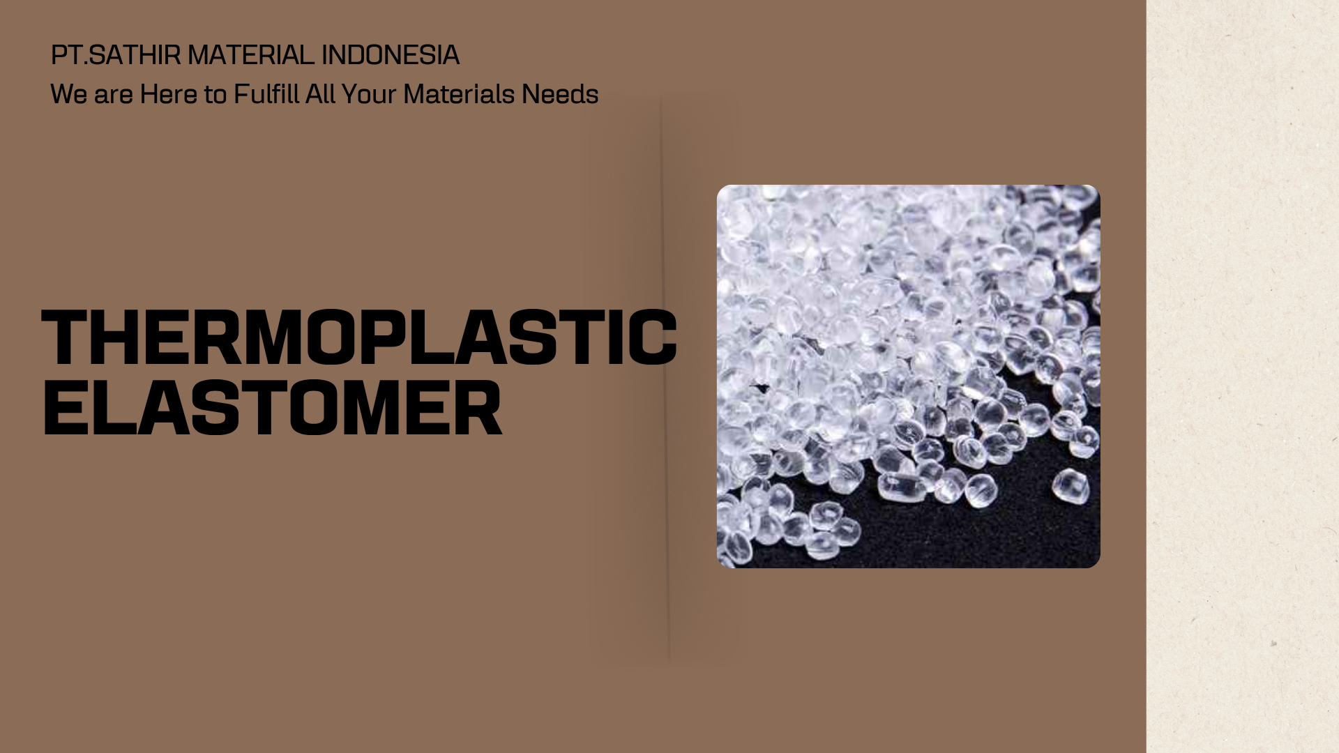 Pabrik Thermoplastic Polyurethane