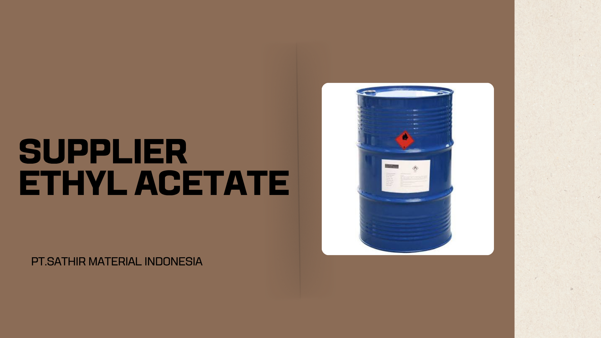 Supplier Ethyl Acetate 