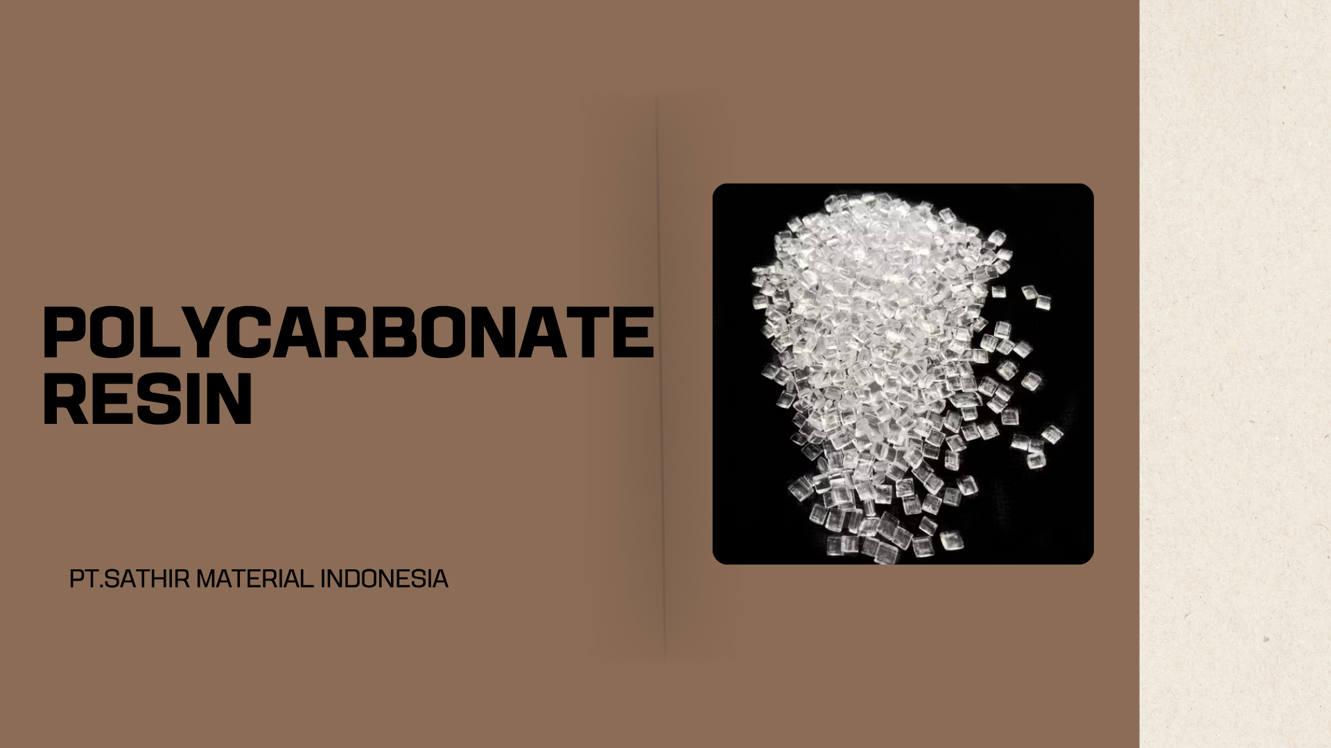 Pabrik Polycarbonate Resin