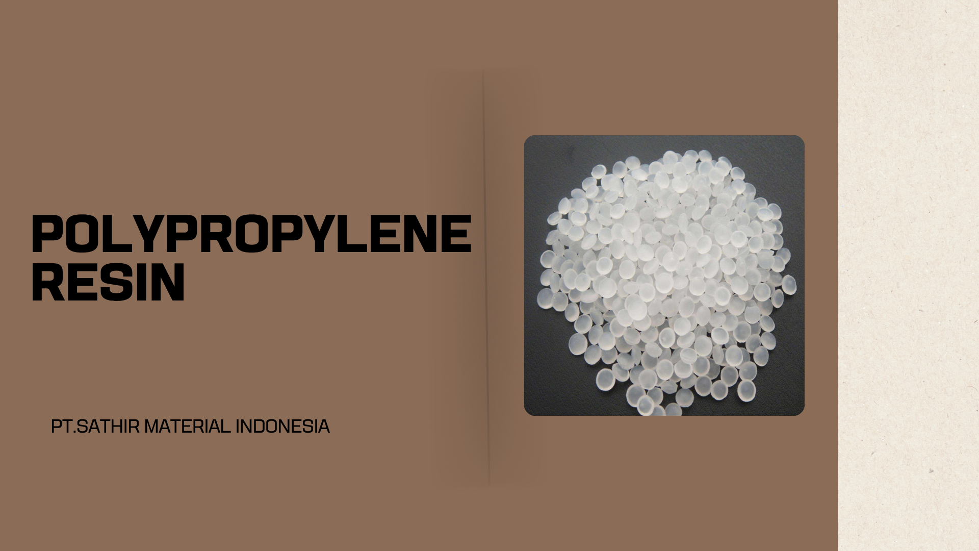 Pabrik Polypropylene Resin 