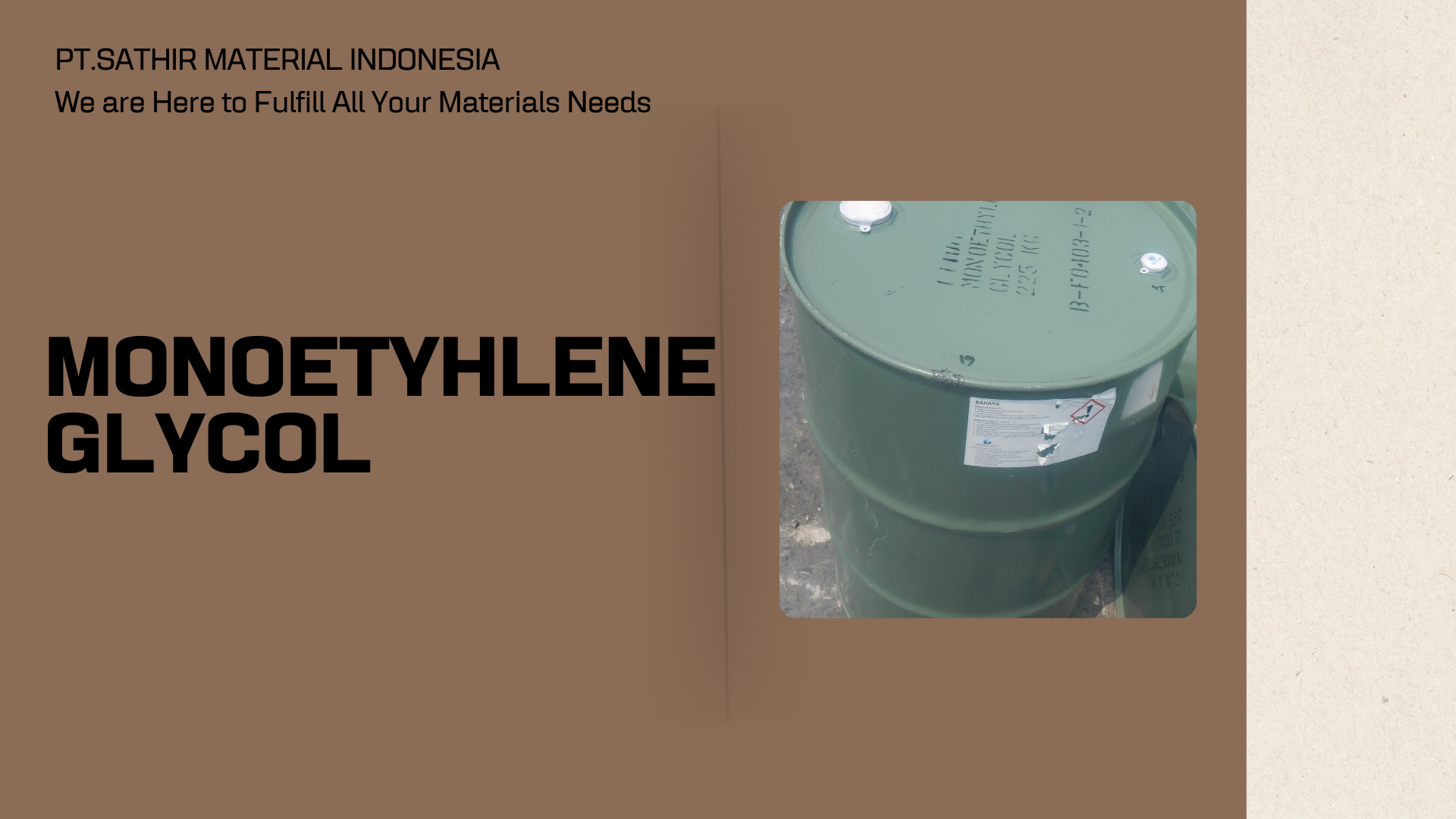 Monoethylene Glycol Adalah