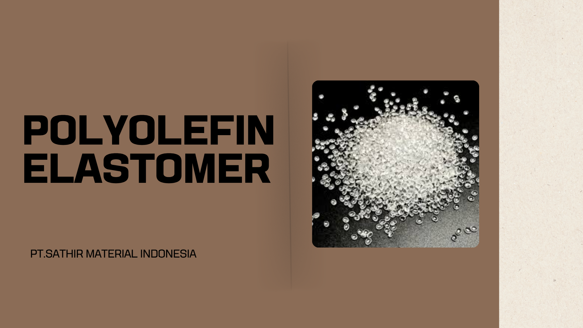 Polyolefin Elastomer Adalah
